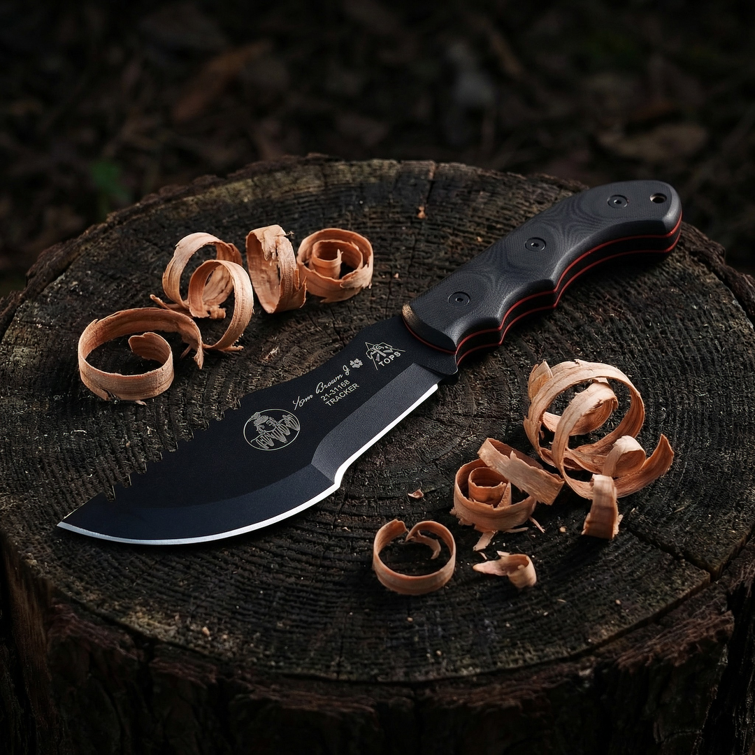 Bushcraft Knife Fixed - TOPS Tracker - Jungle Rescue Knife