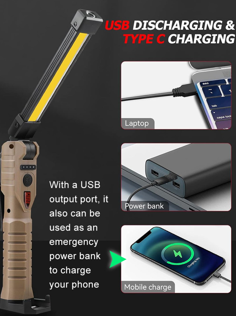 Folding COB XPE LED Work Light - Sos Light Strobe avaliação e preço