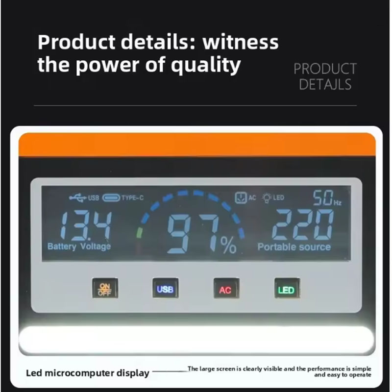 Original 220V 40AH Portable Po - Solar Emergency Charger avaliação e preço