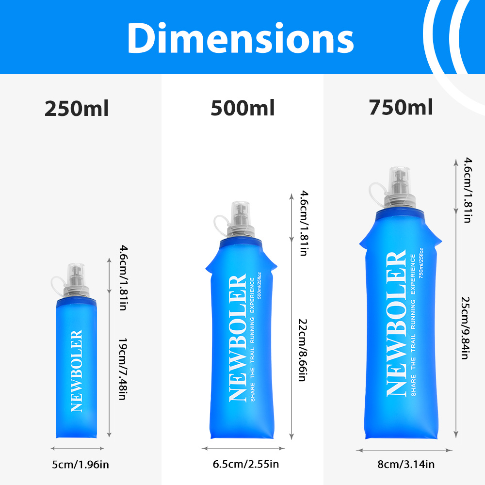 750ML Water Bottle TPU Folding - Water Bag Collapsible avaliação e preço