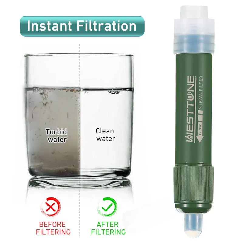 Outdoor Mini Filter Straw Set  - Water Purification Straw avaliação e preço