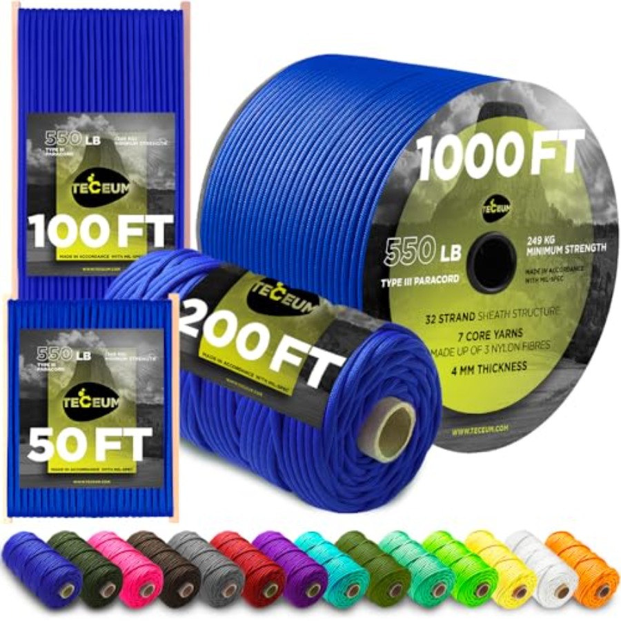 5/32 Paracord Rope 1000 1000ft - Para Cord 1000Ft avaliação e preço