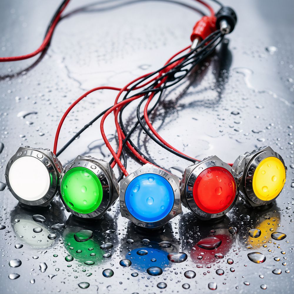 Metal LED Indicator Light 12mm - Signal Panel Orange avaliação e preço