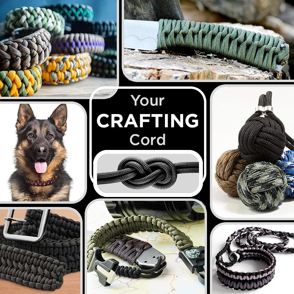 Paracord Type III 550 White 10 - Para Cord 1000Ft avaliação e preço