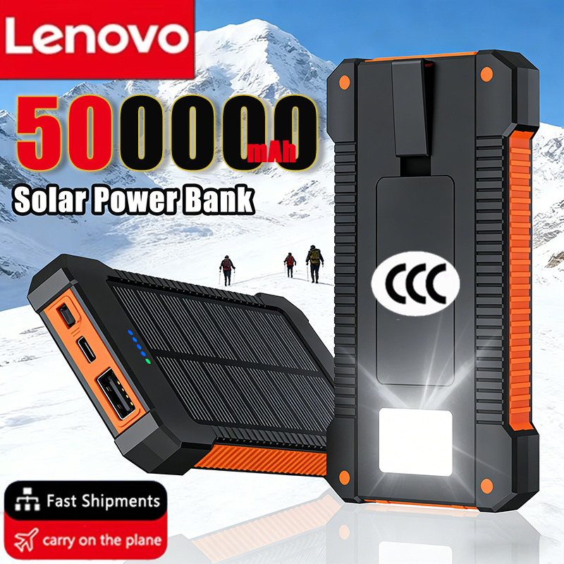 Lenovo 500000mAh Portable Sola - Solar Emergency Charger avaliação e preço