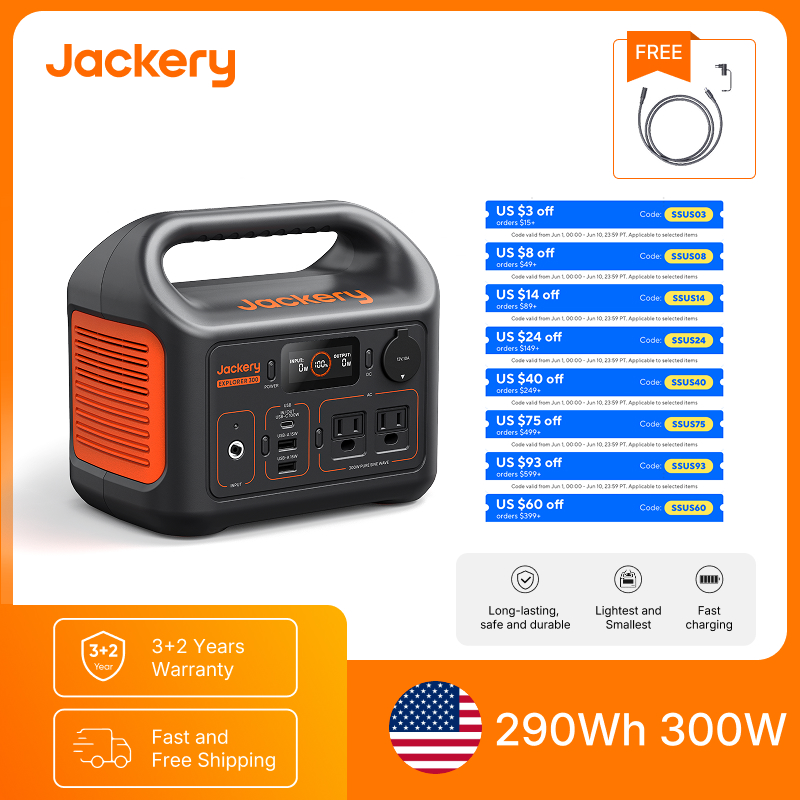 Jackery Portable Power Station - Solar Emergency Charger avaliação e preço