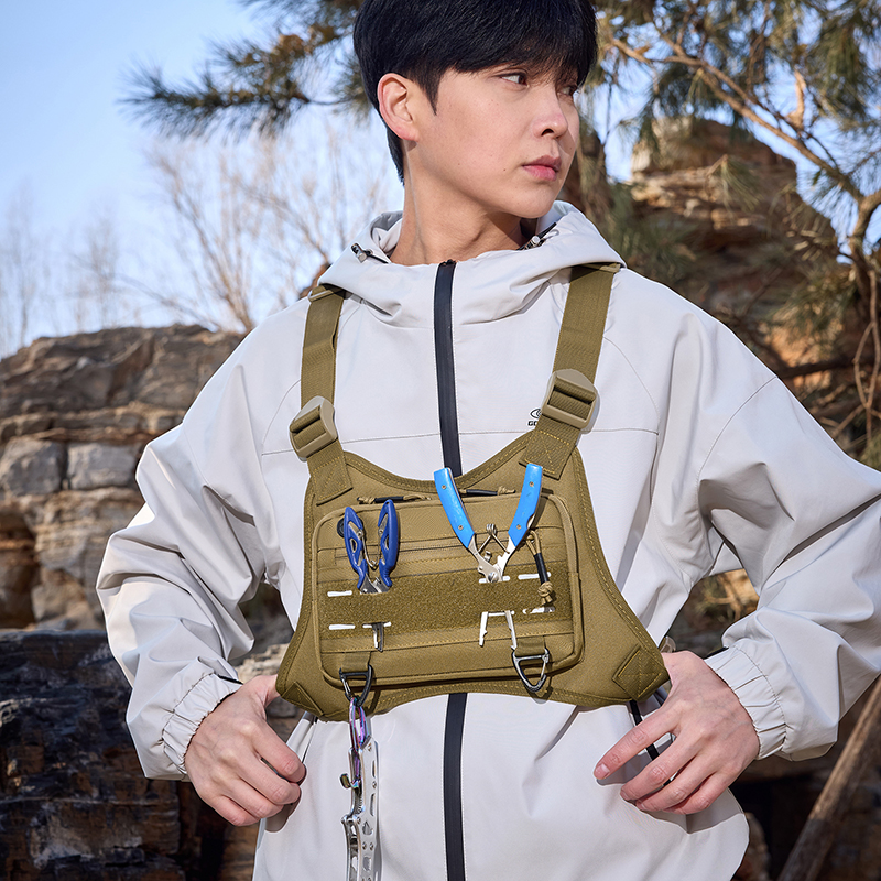 Tactical Front Chest Rig Bag V - Fishing Kit Compact avaliação e preço