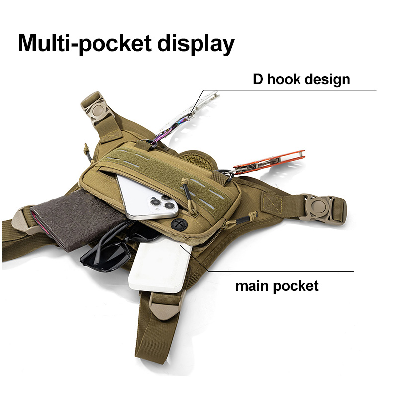 Tactical Front Chest Rig Bag V - Fishing Kit Compact avaliação e preço