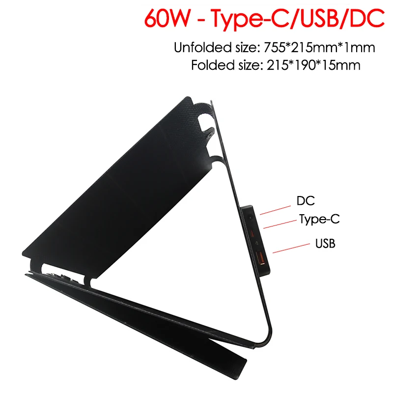 30W 60W Foldable Solar Panel B - Solar Emergency Charger avaliação e preço