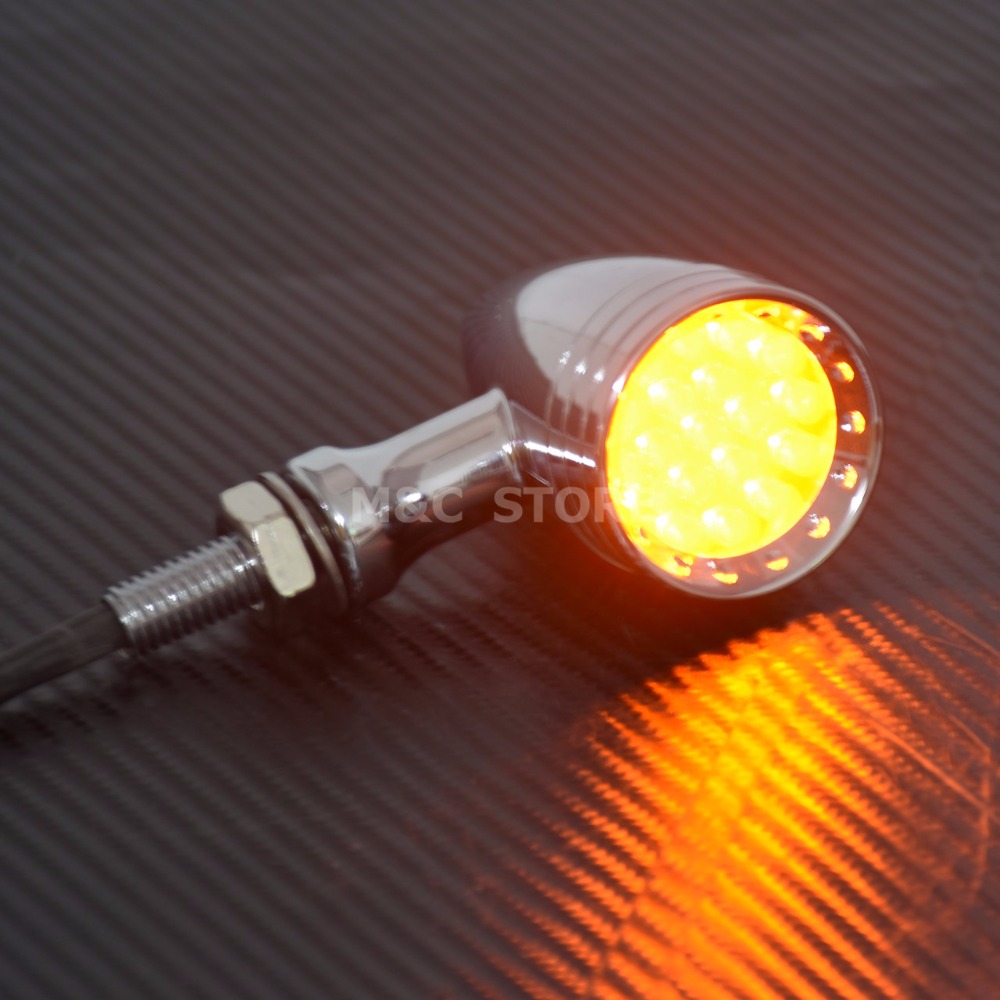 Motorcycle LED Turn Signal Bul - Signal Panel Orange avaliação e preço