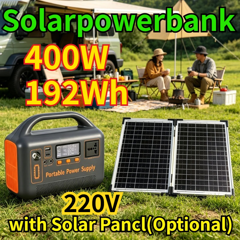 New 400W Portable Power Statio - Solar Emergency Charger avaliação e preço
