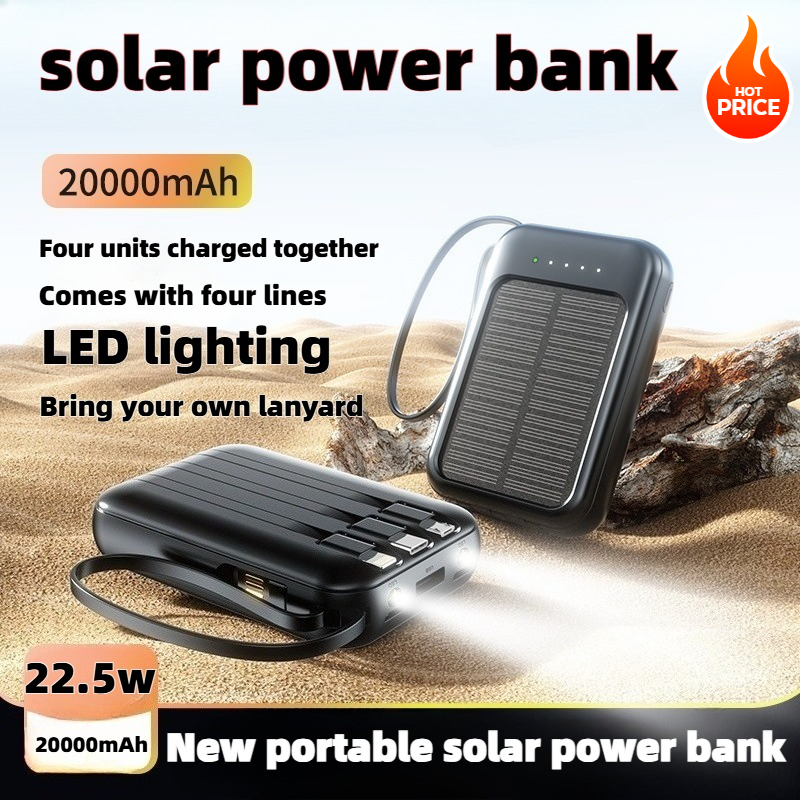 50000mAh Solar Power Bank Supe - Solar Emergency Charger avaliação e preço