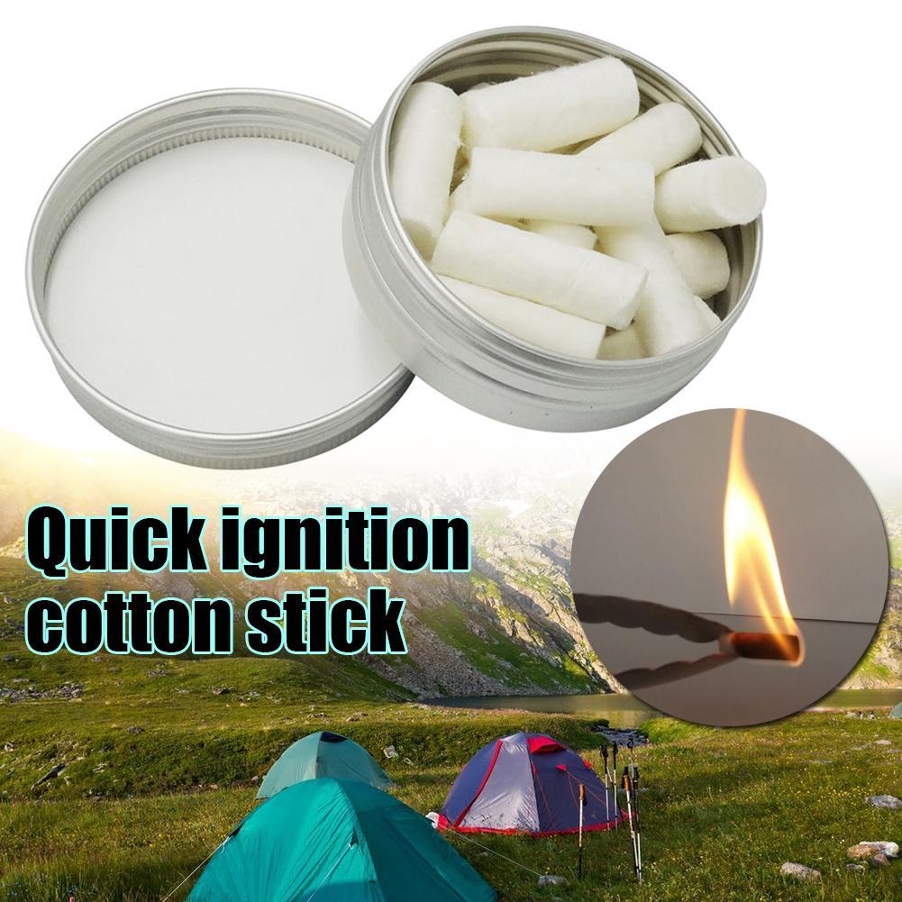 12pcs Outdoor Camping Paraffin - Fire Starting Kit avaliação e preço
