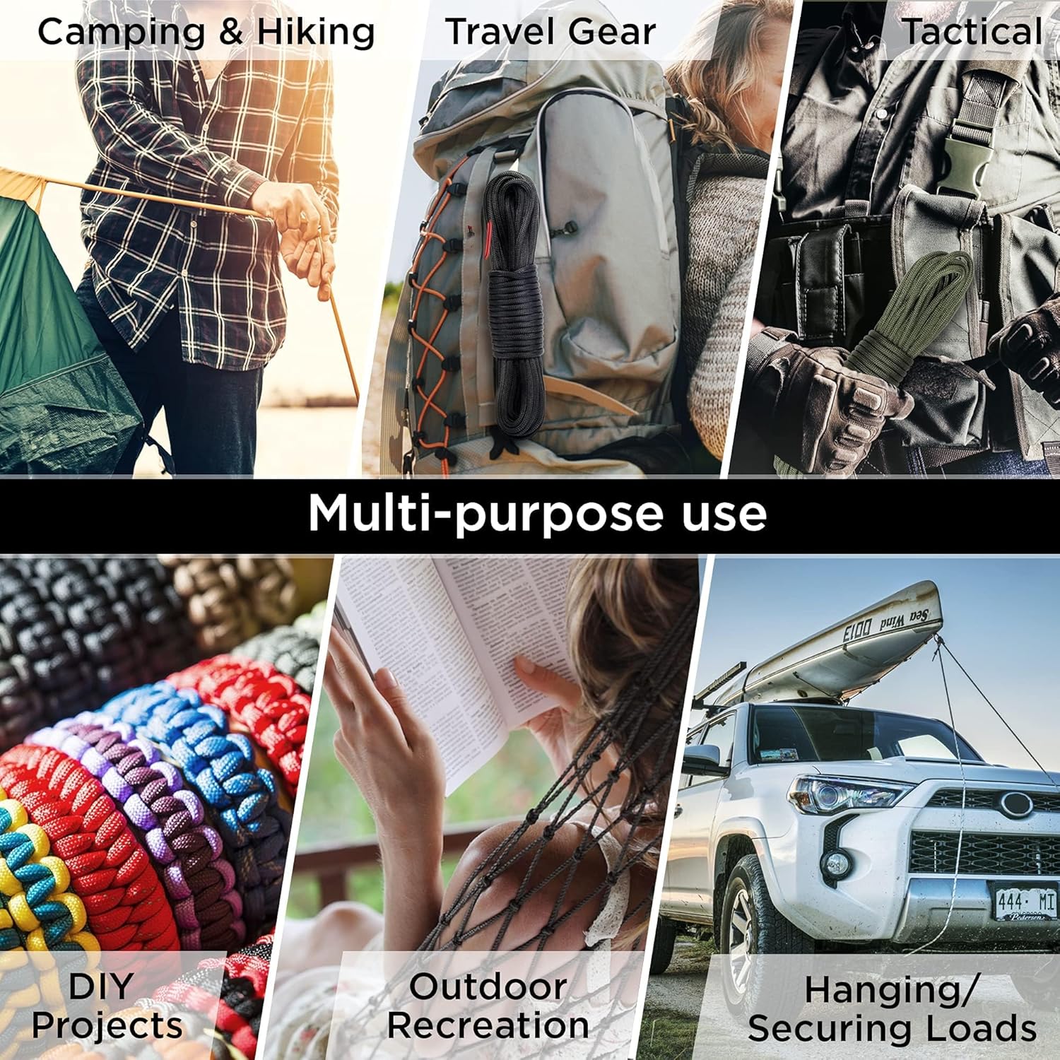 750 lb Paracord Rope 1000ft/20 - Para Cord 1000Ft avaliação e preço