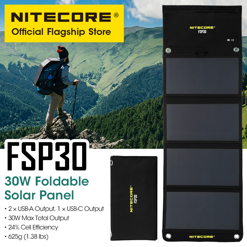 NITECORE FSP30 30W Portable So - Solar Emergency Charger avaliação e preço