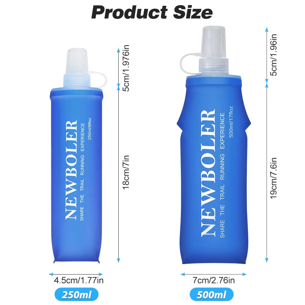 NEWBOLER 250ml/500ml Outdoor C - Water Bag Collapsible avaliação e preço