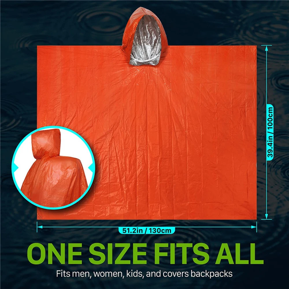 LIFE Emergency Survival Poncho - Survival Blanket Reflective avaliação e preço