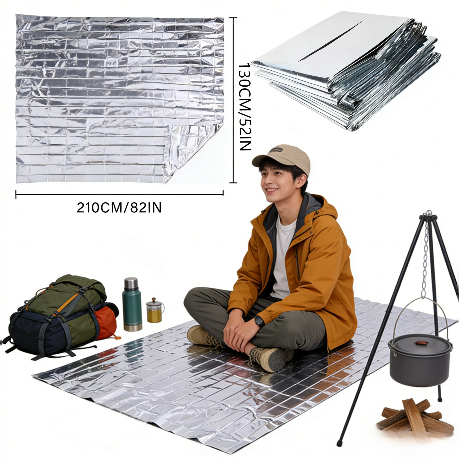 Foldable Reflective Survival B - Survival Blanket Reflective avaliação e preço