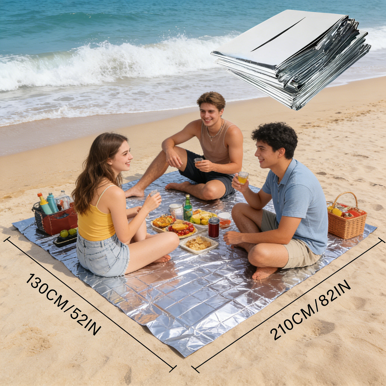 Foldable Reflective Survival B - Survival Blanket Reflective avaliação e preço