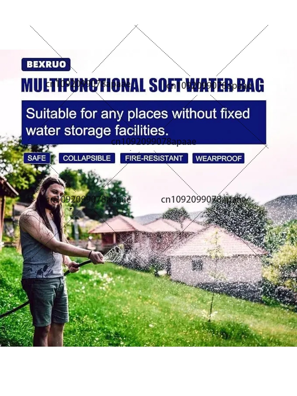 110L PVC Water Storage Bag, Po - Water Bag Collapsible avaliação e preço